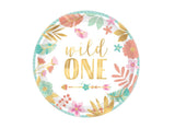 Boho Girl Wild One Lunch Plates 8pk