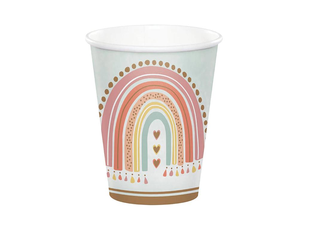 Boho Rainbow Cups 8pk