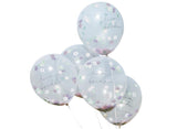 Boho Floral Team Bride Confetti Balloons 5pk