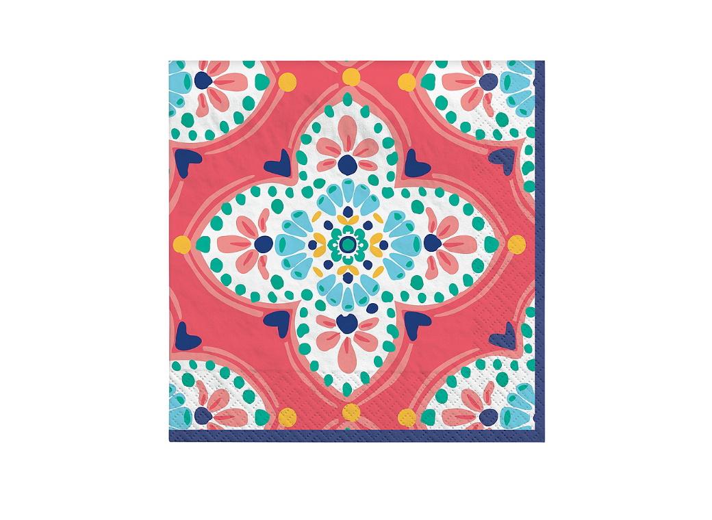 Boho Vibes Beverage Napkins 16pk