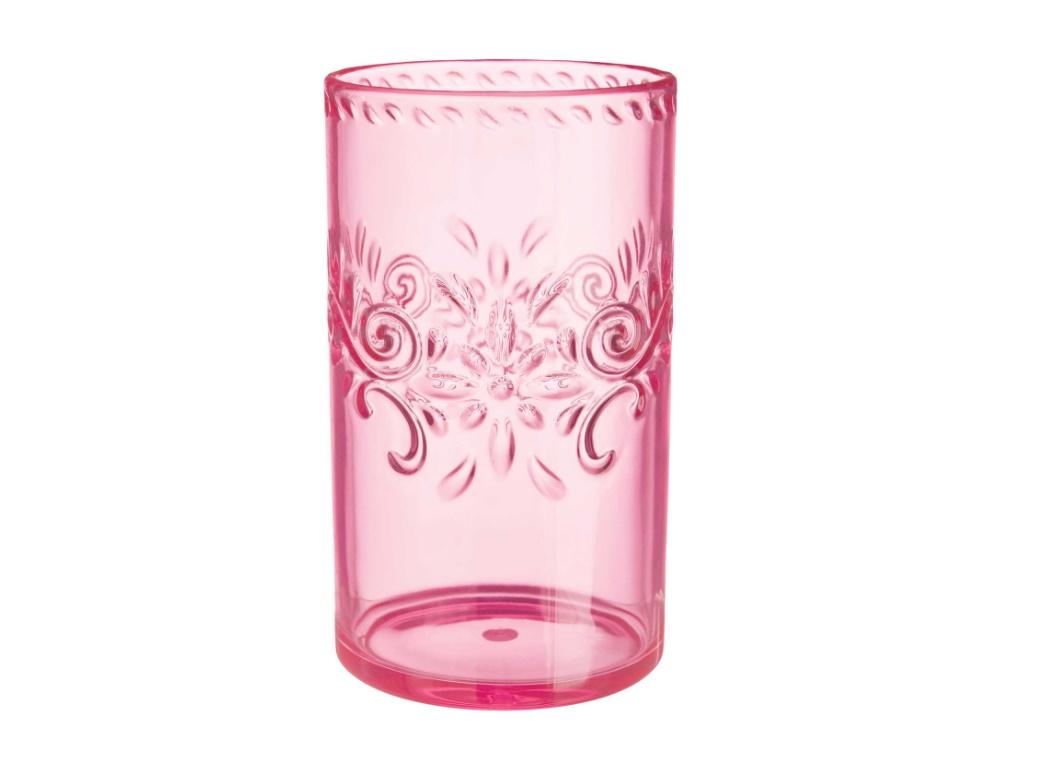 Boho Vibes Pink Floral Highball Tumbler