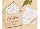 Botanical Baby Shower Advice Cards & Keepsake Box