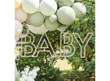 Botanical Baby Wooden Hanging Decoration