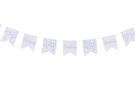 Botanical Christening Pennant Bunting