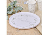 Botanical Christening Plates 8pk