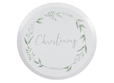 Botanical Christening Plates 8pk