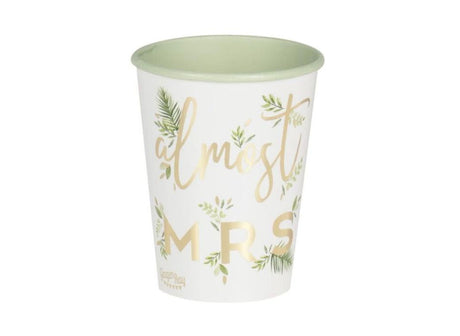 Botanical Hen Gold Almost Mrs Cups 8pk