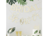 Botanical Hen Gold Bridal Shower Banner