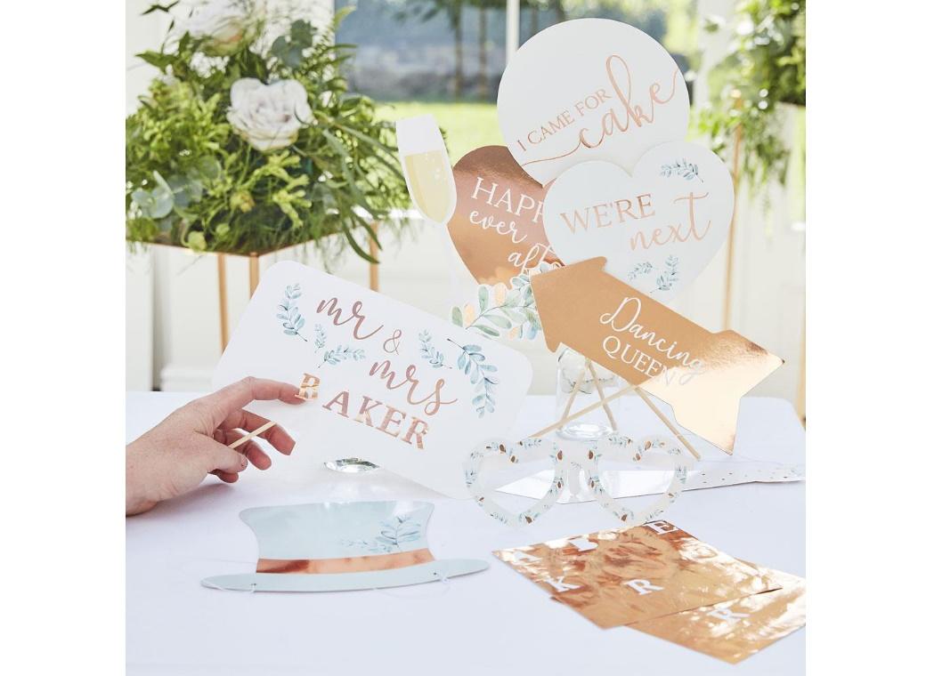 Botanical Wedding Photo Booth Props