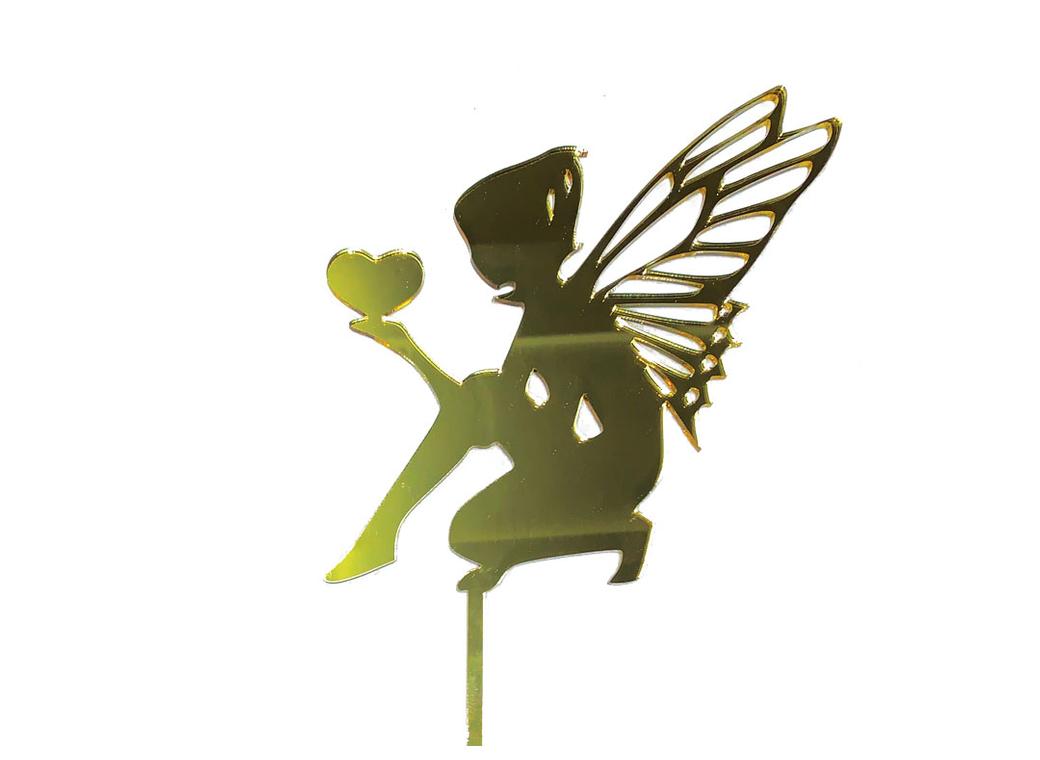 Fairy Cake Topper (Boy) - Gold