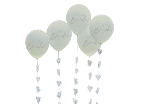 Bridal Bloom Team Bride Balloons 5pk