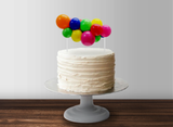 Balloon Garland Cake Topper - Bright Rainbow