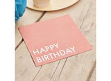 Brights Happy Birthday Napkins 16pk