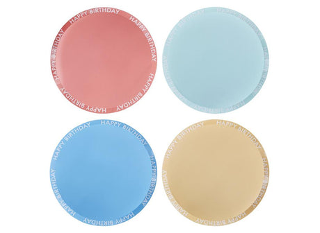 Brights Happy Birthday Plates 8pk