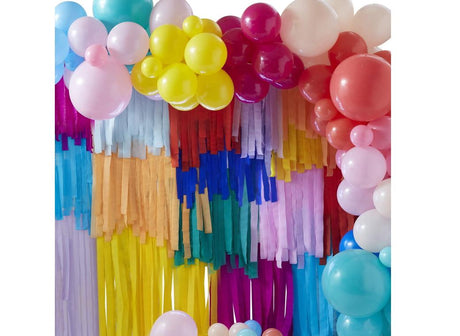 Brights Streamer & Balloon Backdrop