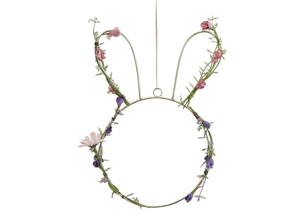 Bunny Wreath with Foliage