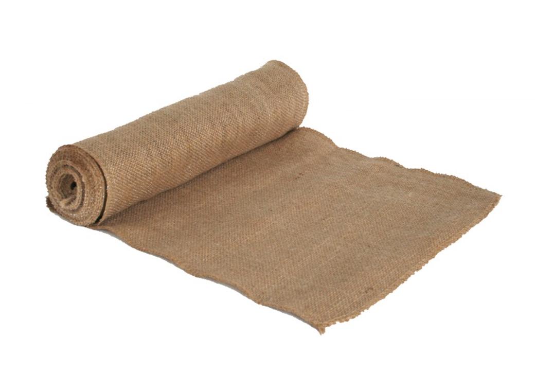 Natural/Silver Burlap Roll 30cm x 4.5m