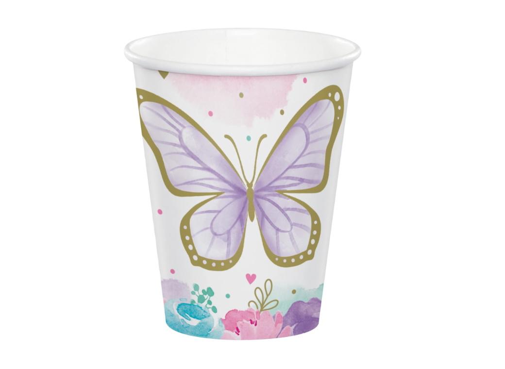 Butterfly Shimmer Cups 8pk