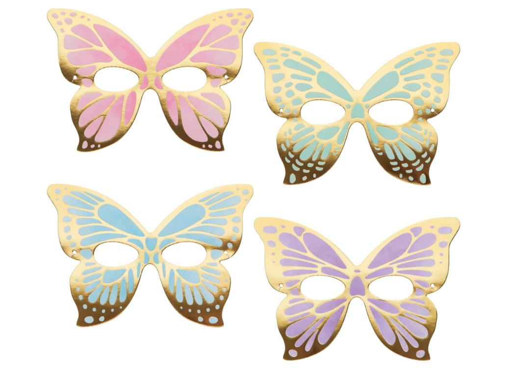 Butterfly Shimmer Masks 8pk