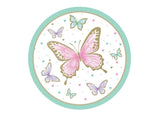 Edible Icing Image - Butterfly Shimmer Round