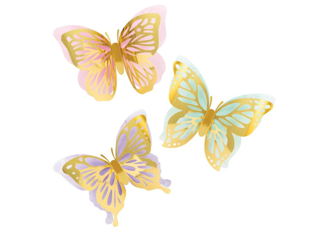 Butterfly Shimmer Wall Cutouts