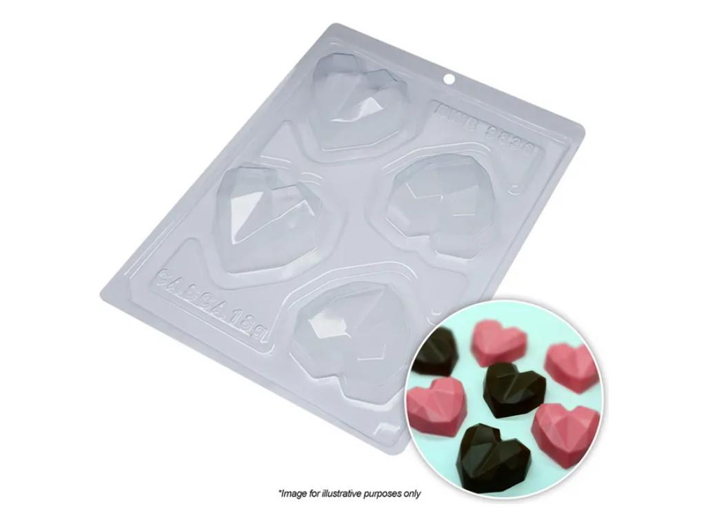 Small Geo Hearts Chocolate Mould