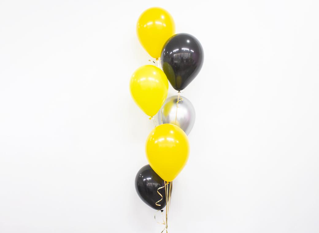 Plain Balloon Mix - Construction 6pk