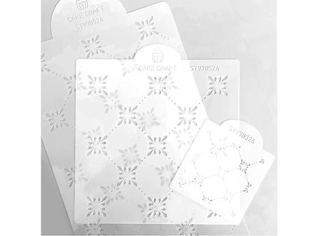 Cake Craft 3pce Cake Stencil Set - Azul