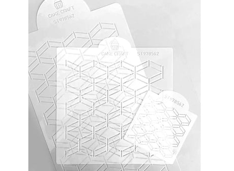 Cake Craft 3pce Cake Stencil Set - Calcutta