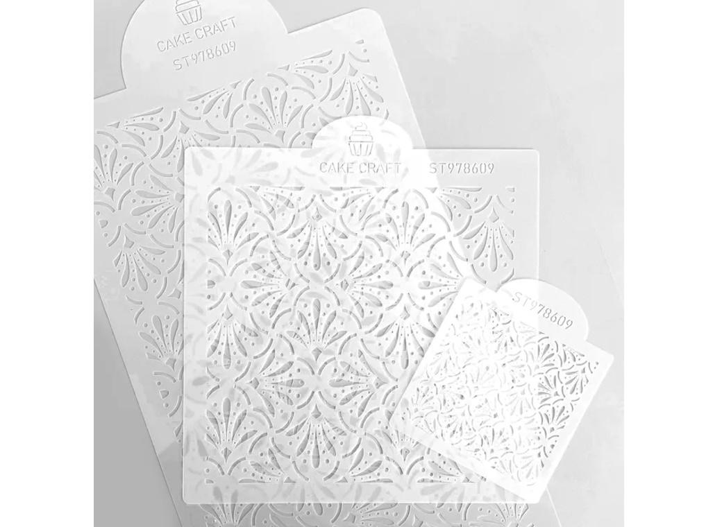 Cake Craft 3pce Cake Stencil Set - Henna