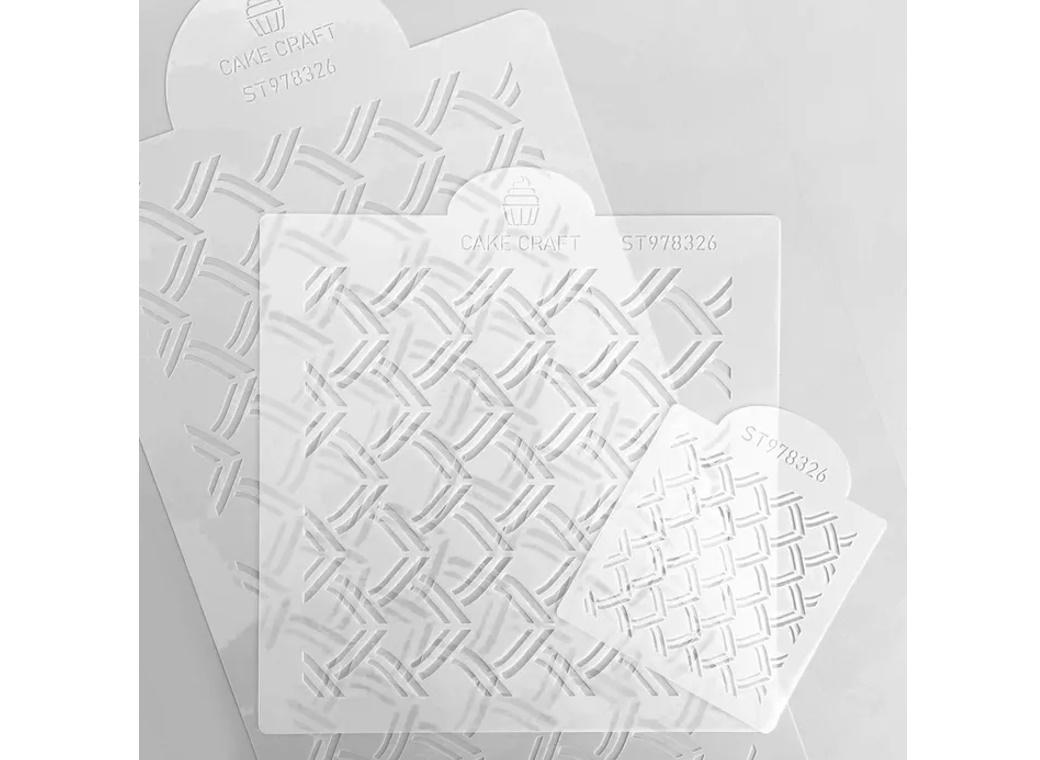 Cake Craft 3pce Cake Stencil Set - Lotus