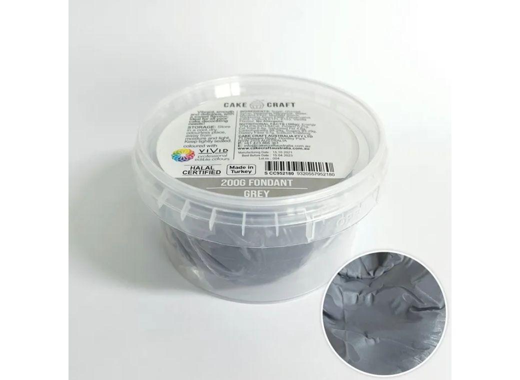 Cake Craft Fondant 200g - Grey