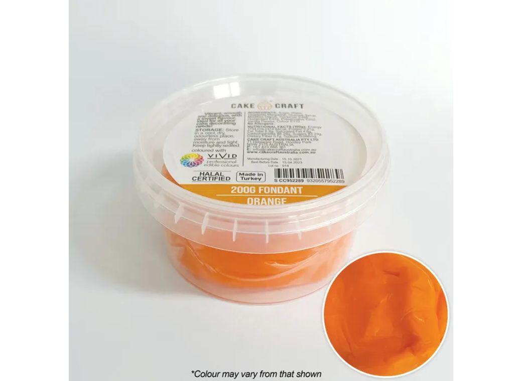 Cake Craft Fondant 200g - Orange