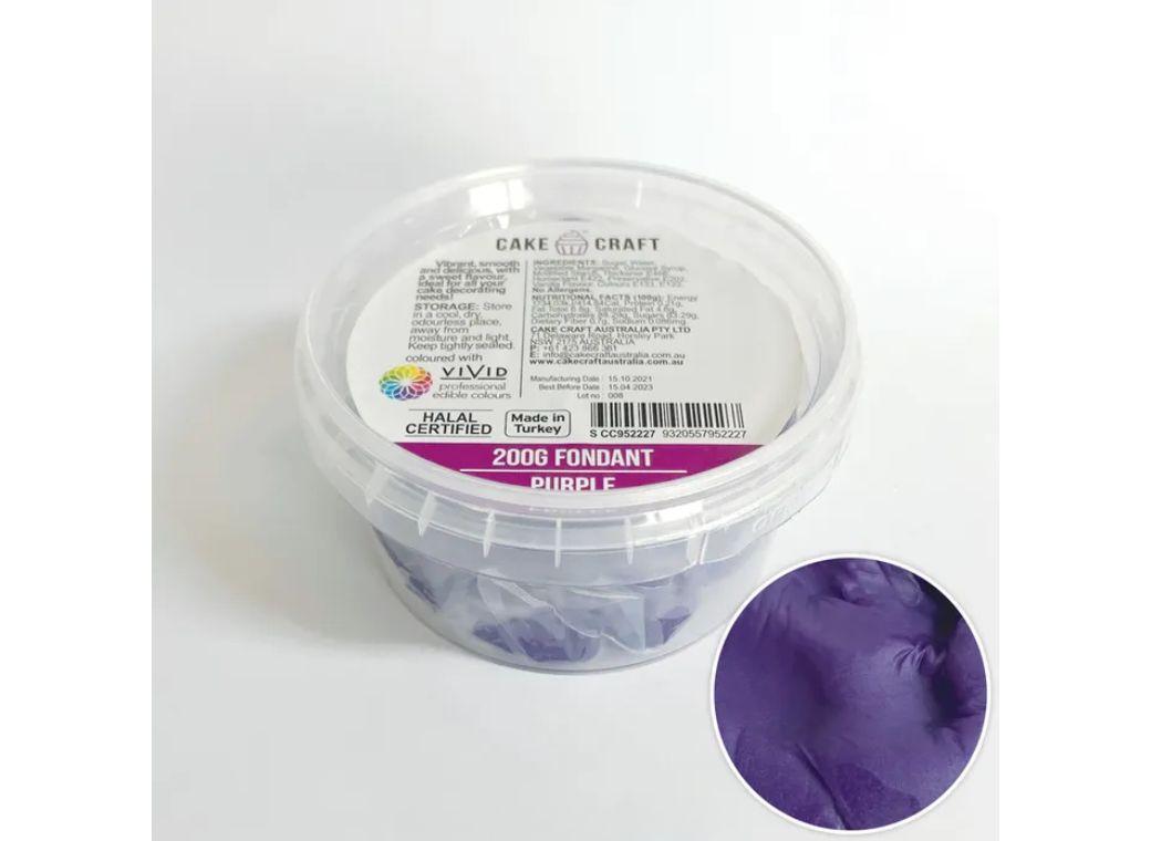 Cake Craft Fondant 200g - Purple