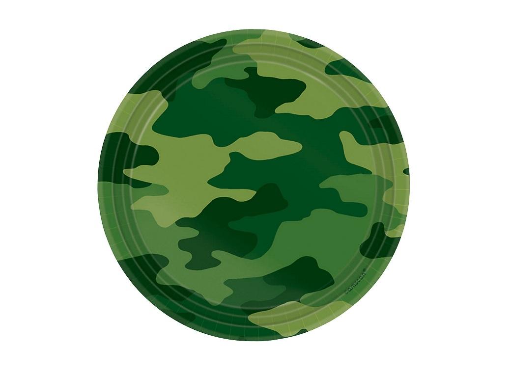 Camouflage Lunch Plates 8pk