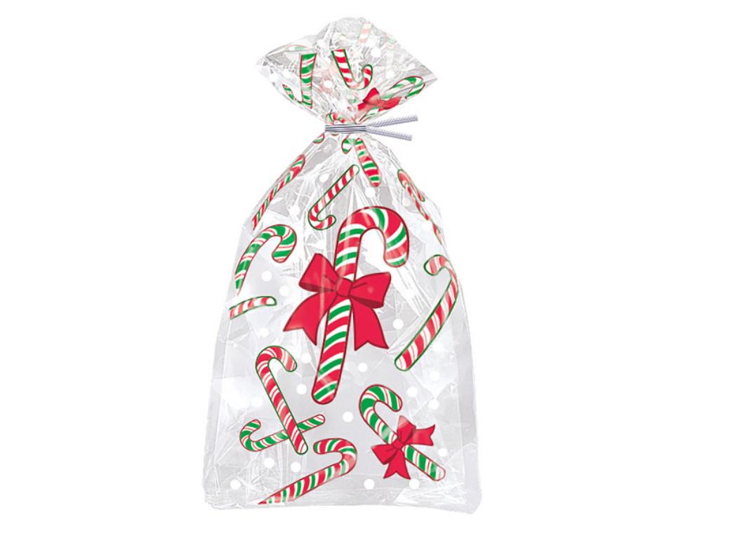 Candy Cane Cello Bags 20pk