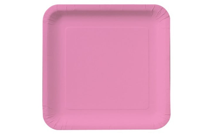 Lunch Plate Square - Candy Pink 12pk