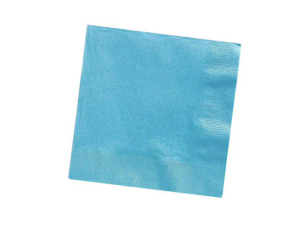 Caribbean Blue Beverage Napkins 40pk