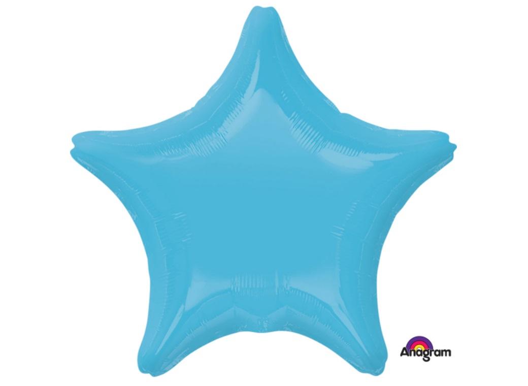 Star Shaped Foil Balloon - Caribbean Blue