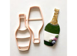 Champagne Bottle Cookie Cutter Set