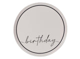 Champagne Noir Birthday Plates 8pk