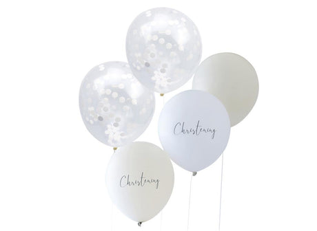 Christening Confetti Balloon Bundle