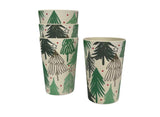 Christmas Bamboo Cups 4pk