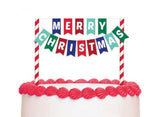 Christmas Bunting Cake Topper