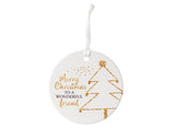 Christmas Hanging Ceramic Keepsake - Friend