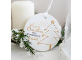 Christmas Hanging Ceramic Keepsake - Friend