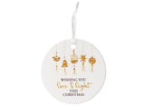 Christmas Hanging Ceramic Keepsake - Love