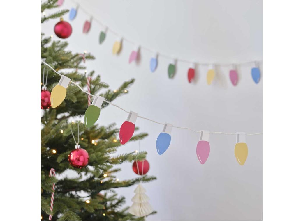 Christmas Lightbulb Garland