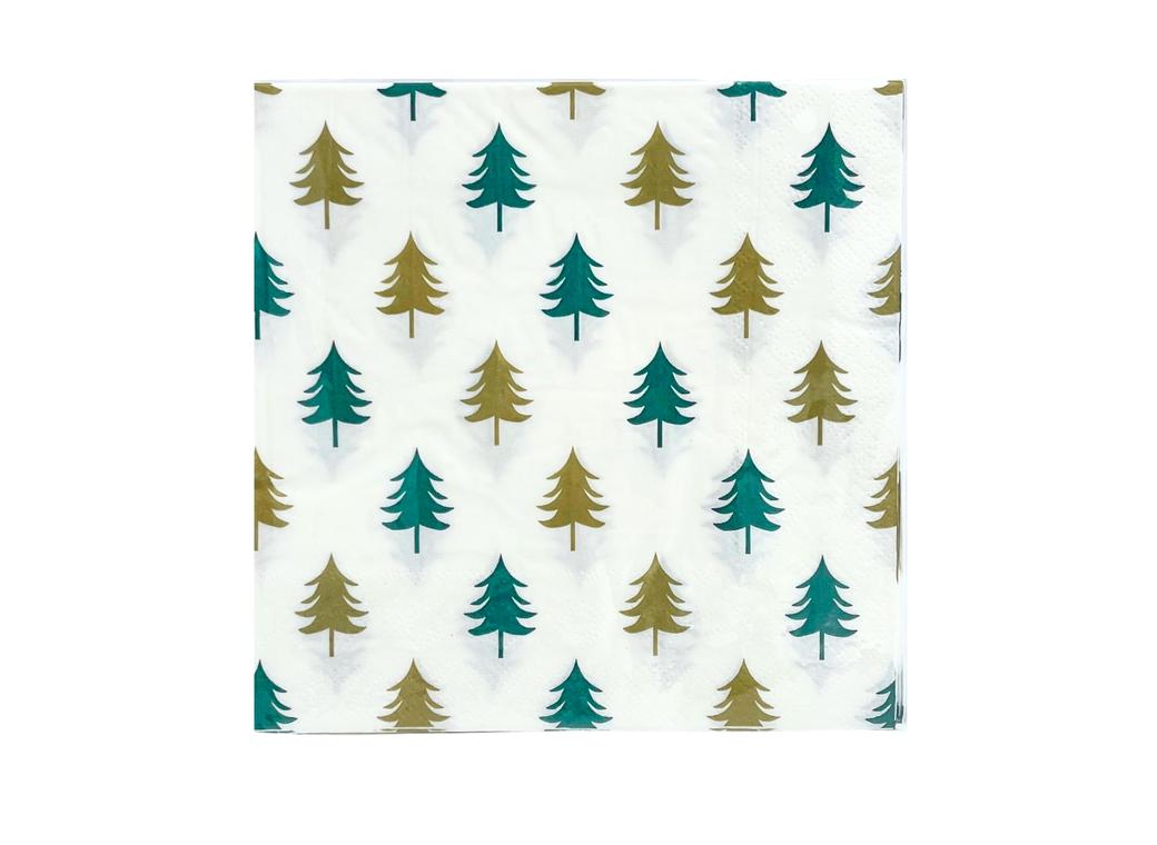 Christmas Napkins 20pk - Trees