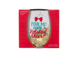 Christmas Cheers Stemless Glass